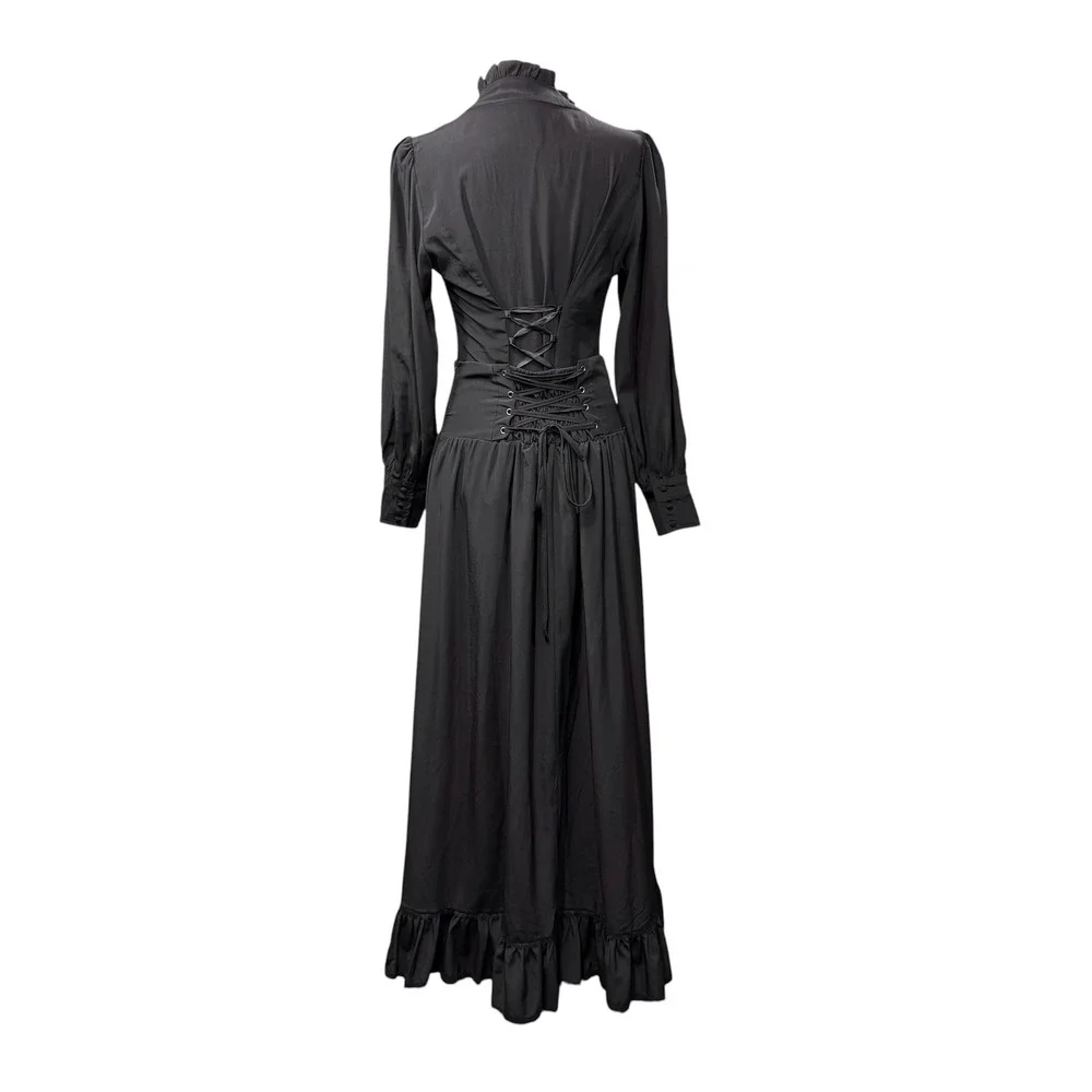 Scarlet Darkness Skirt/Top Womens M Black Gothic Steampunk Rein Fest Halloween